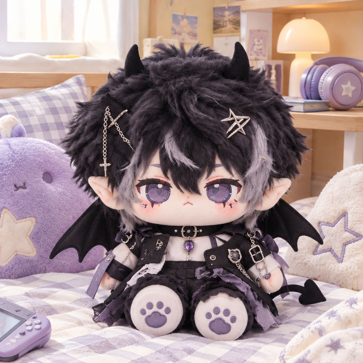 40CM Dark Fantasy Bat Wing Cotton Doll
