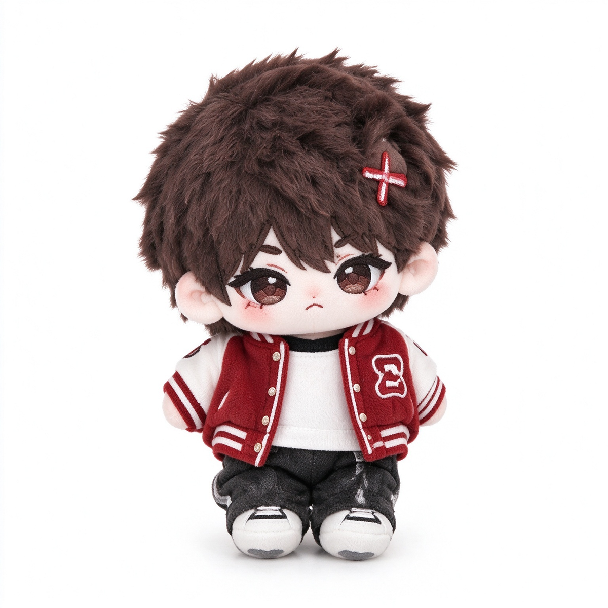 10CM Red Baseball Jersey Cotton Doll Kawaii Mini Plush Toy