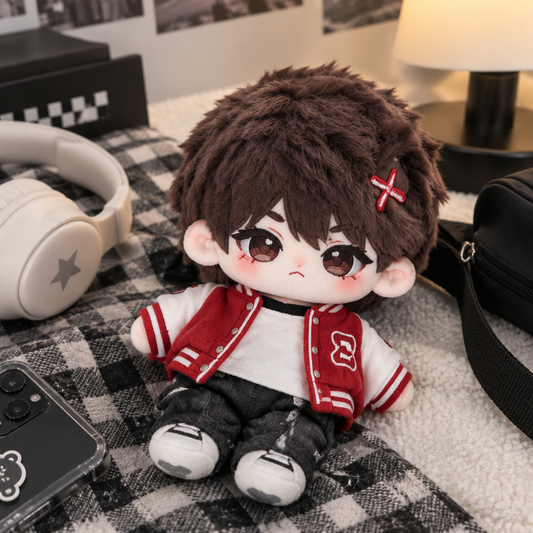 10CM Red Baseball Jersey Cotton Doll Kawaii Mini Plush Toy