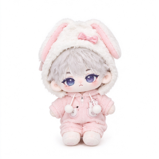 10CM Pink Onesie Bunny Cotton Doll Adorable Mini Plush Toy