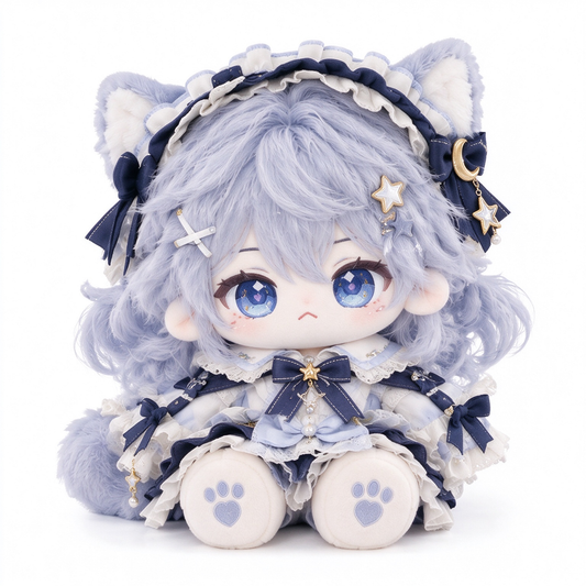 40CM Lavender Moon Cat Cotton Doll