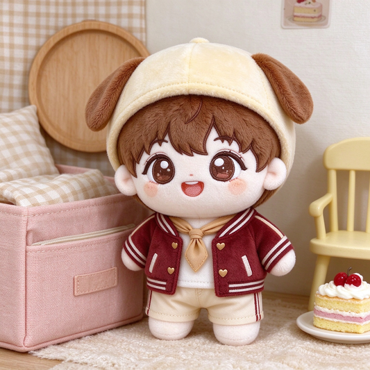 10CM Dog Hat Boy Cotton Doll Cute Stuffed Plush Toy